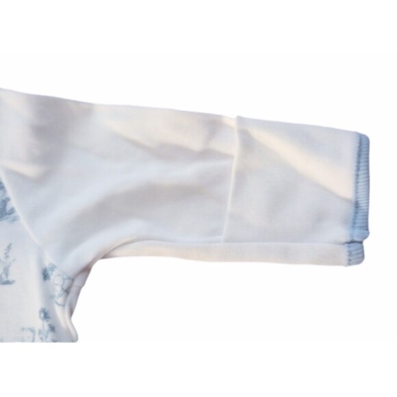 NWT VitaminsBaby Blue Nursery Rhyme Print Infant Sleep Gown sz 0-6M - Picture 4 of 6